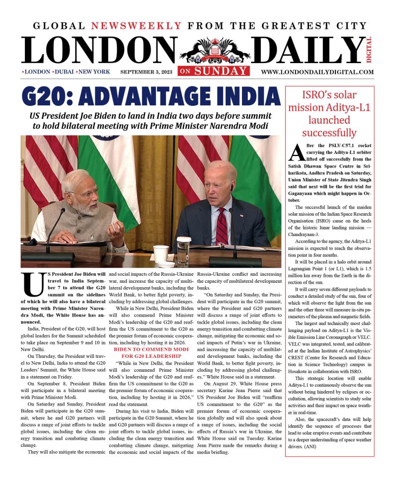 LONDON DD – SEP 3, 2023 – SUNDAY