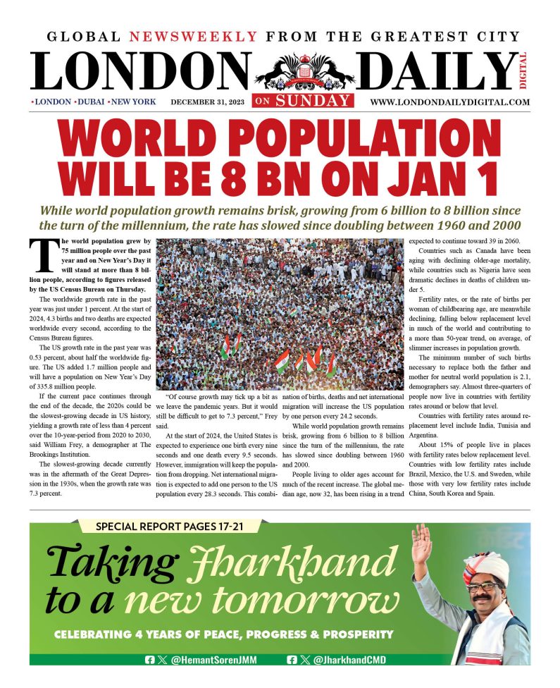 LONDON DD – DEC 31, 2023 – SUNDAY